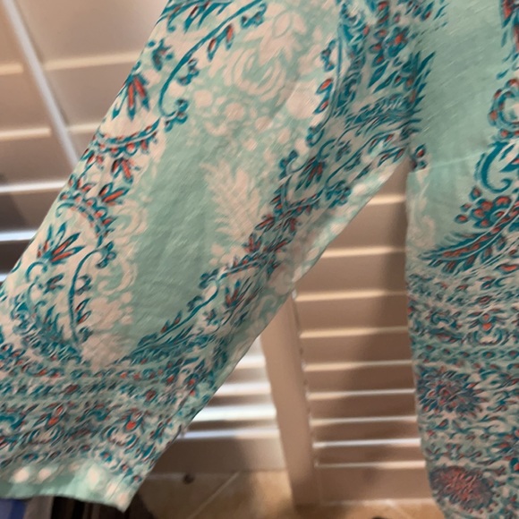 LIKE NEW CHARTER CLUB LUXURY LINE BEADED TUNIC LG - Picture 3 of 10